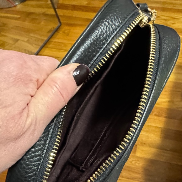 Coach Black Pebbled Leather Shoulder Bag - Picture 3 of 3